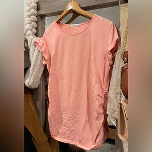Bearland Pink Maternity Short Sleeve Top Size XL